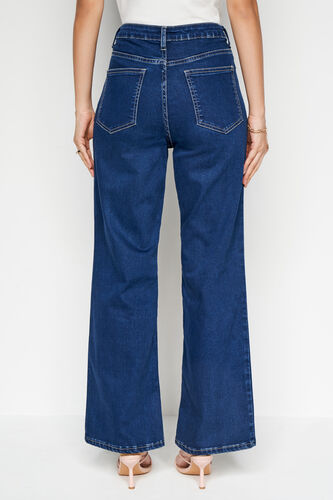 Dark Blue Solid Straight Bottom, Blue, image 3